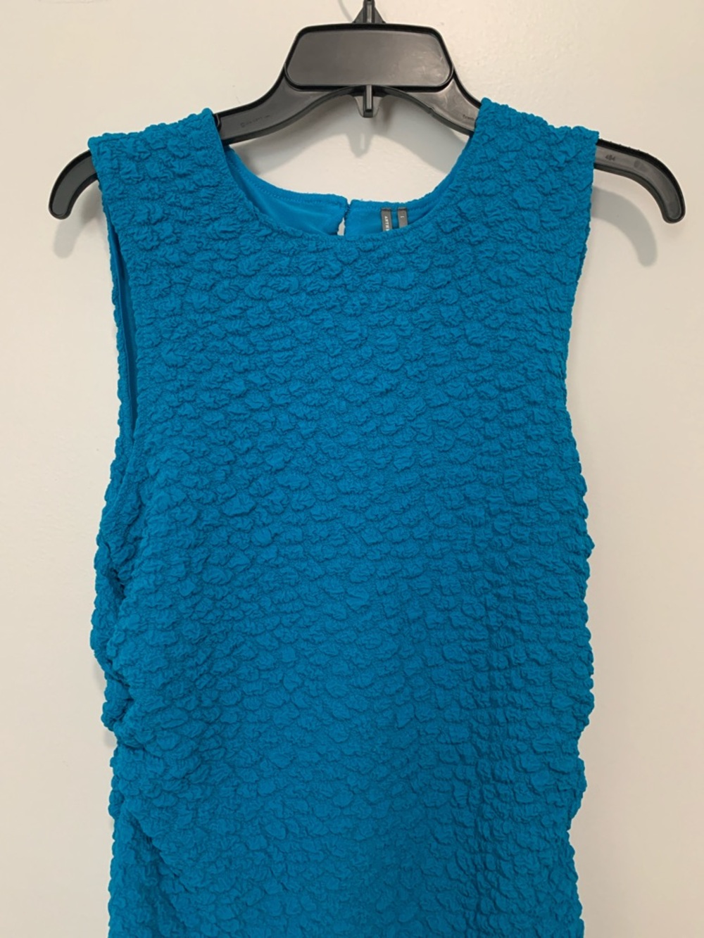 Anthropologie Textured Bodycon Dress Turquoise Blue NWT - Picture 7 of 11
